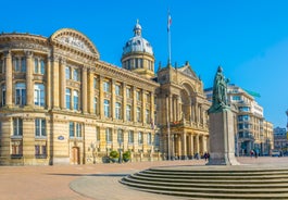 Photo of redeveloped Warehouses along the River in Leeds, UK.