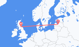 Flights from Latvia to Scotland