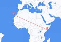 Mogadishu to Tenerife