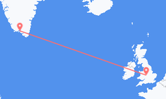 เที่ยวบิน จาก Narsaq, กรีนแลนด์ ไปยัง เบอร์มิงแฮม, อังกฤษ