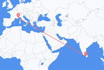 Flights from Colombo to Nice