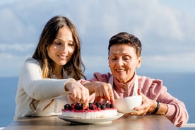 Caminhada, cozinhar e comer da costa de Amalfi