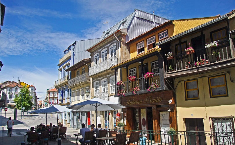 Photo of street on old Chave Portugal.