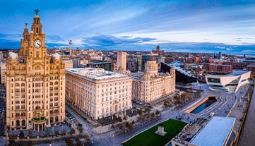 Photo of aerial view of Liverpool ,England.