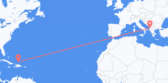 Turks & Caicos Islands to Albania