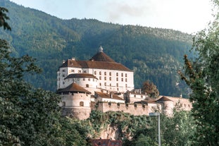 Photo of a view of the Alps from the Ehrwald, a town on the border of Germany and Austria with picturesque meadows surrounded by towering mountain ranges, including the Zugspitze.