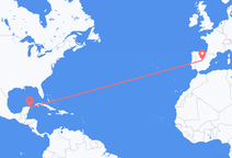 カンクン発マドリード行きの便