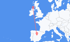 Flights from Spain to Northern Ireland