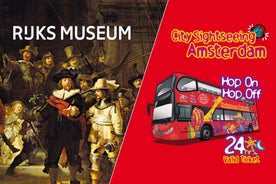 Amsterdam: Combo Rijksmuseum & Hop-On Hop-Off Bus