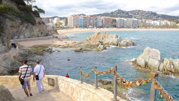 Photo of the famous resort of the Spanish Costa Brava in Lloret de Mar 