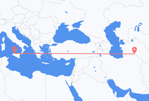 Vols d’Achgabat à Palerme