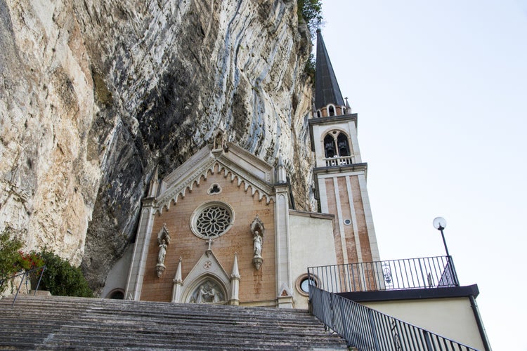 Photo of Sanctuary of the Madonna della Corona (shrine of Our Lady of the Crown), Ferrara di Monte Baldo, Spiazzi, Verona province, Veneto, Italy.