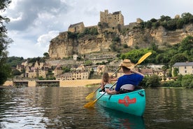 Historisk kanotur på Dordogne nær Sarlat