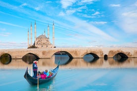 Photo of Pamukkale, natural site in Denizli Province in southwestern Turkey.