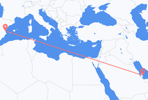 Vols de Doha à Valence