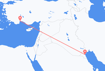 쿠웨이트 시티에서 출발해 안탈리아로 향하는 항공편