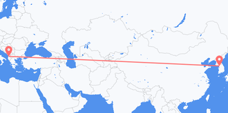 South Korea to Albania
