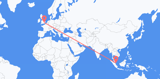 Flights from Singapore to the United Kingdom