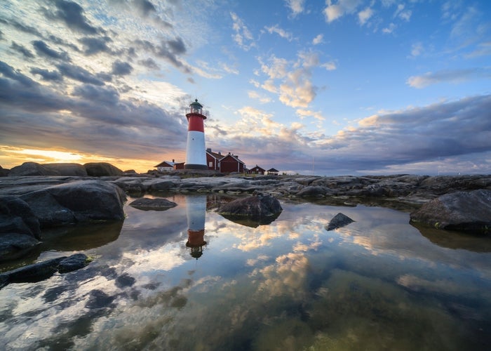 Photo of A lighthouse in Kvarken Vaasa ,Finland.