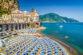 Photo of aerial View of Castellammare di Stabia from the cableway, Italy.