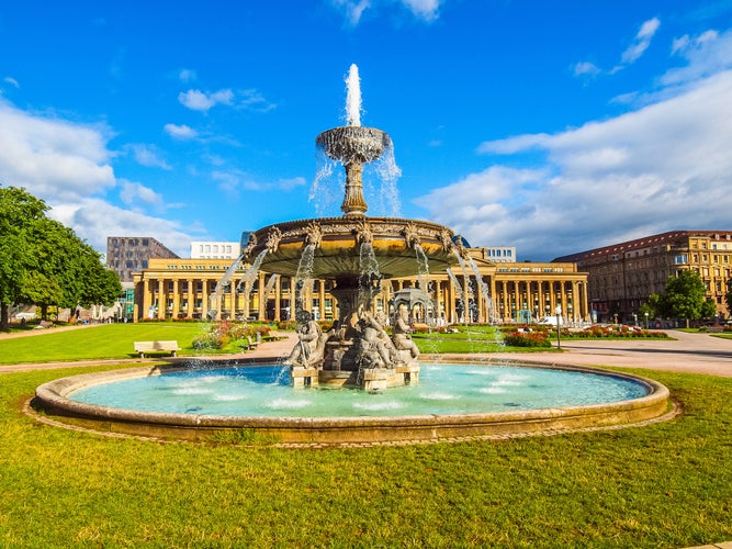 Photo of The Schlossplatz (Castle square) in Stuttgart, Germany.