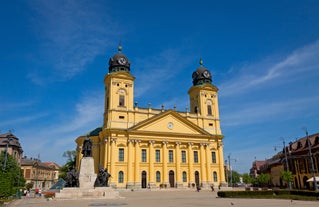 View of Debrecen city, Hungary.