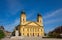 photo of view of Reformed Great Church in Debrecen city, Hungary.