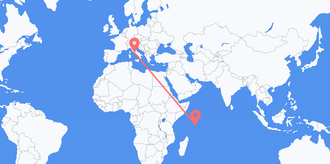 Flights from Seychelles to Italy