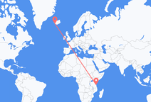 Flights from Dar es Salaam to Reykjavík