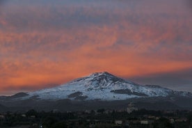 Tour privado de 10 horas por el monte Etna y Taormina desde Palermo