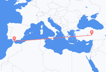 지브롤터 출발, 카이세리 도착 항공편