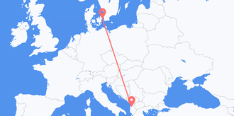 Albania to Denmark