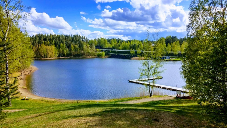 Beach in Mikkeli, Finland.