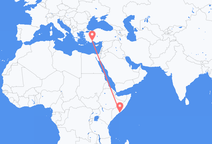 Flug frá Mogadishu til Antalya