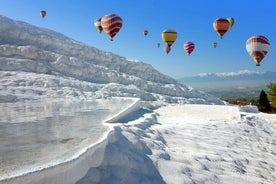 Pamukkale heilsdagsferð með loftbelgsferð frá Marmaris