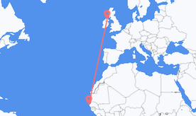 Flights from Senegal to Northern Ireland