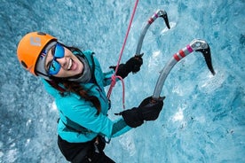 Grotte de glace d'hiver + séance photo privée d'escalade - Forfait 20 photos