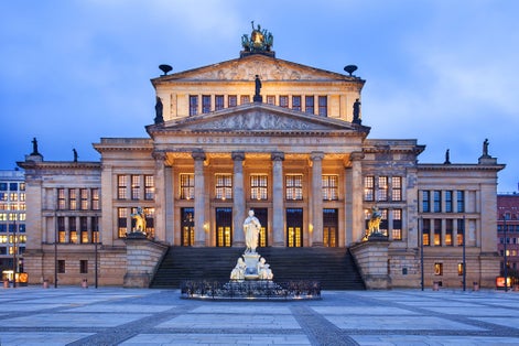 Photo of The neo-classical theatre building is used as a concert hall ,It is located in the Gendarmenmarkt.