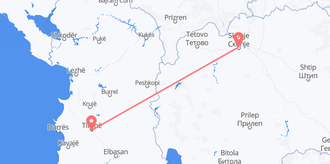Albania to North Macedonia