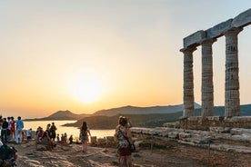 Aþena: Sólarlagsferð til Sounio-höfða og Poseidonshofs