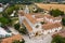 photo of aerial view of Abbazia di Fossanova, Priverno, Italy. 