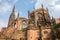 Photo of Coventry Cathedral buildings that were destroyed by the Luftwaffe during the Second World War.