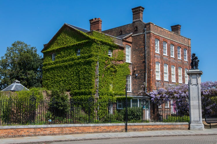 The historic Hollytrees Museum in the market town of Colchester in Essex, UK.