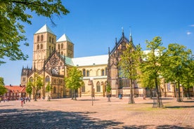 Photo of panorama of New City Hall in Hannover in a beautiful summer day, Germany.