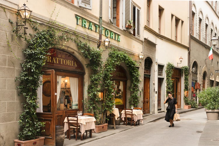 Facade of the Trattoria in Florence, Italy.jpg