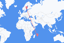 Flyg från Mauritius till Mariehamn