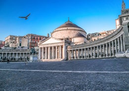 Aerial panoramic cityscape of Rome, Italy, Europe. Roma is the capital of Italy. Cityscape of Rome in summer. Rome roofs view with ancient architecture in Italy. 