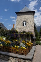 photo of the heights of the Vercors, the marly hills and the valley Val de Drome at Saint Jean De Maurienne in French countryside.