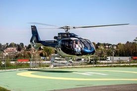 Helikopterrundflug über den Comer See mit Zwischenstopp für einen Aperitif