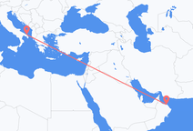 เที่ยวบินจาก Muscat ไปยัง บรินดีซี